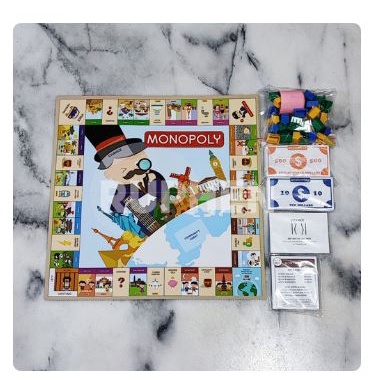 Mainan Monopoly / Mainan Edukasi / Mainan Keluarga / Monopoly Around The World