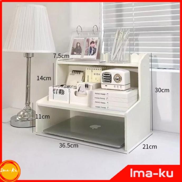 

,,,,,,,] Rak Buku Minimalis Meja Belajar Kerja Korean Table Rack Desk Organizer