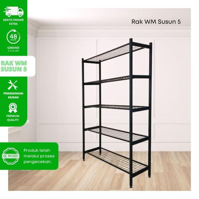 {{{{}}] Rak wiremesh susun 5 knockdown