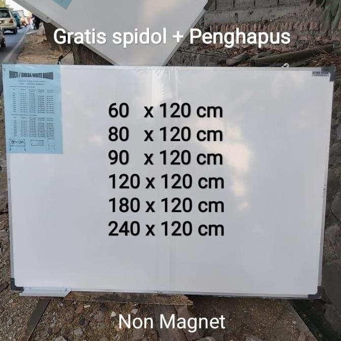 

Papan tulis gantung 120x90 cm Whiteboard gantung 90x120 cm