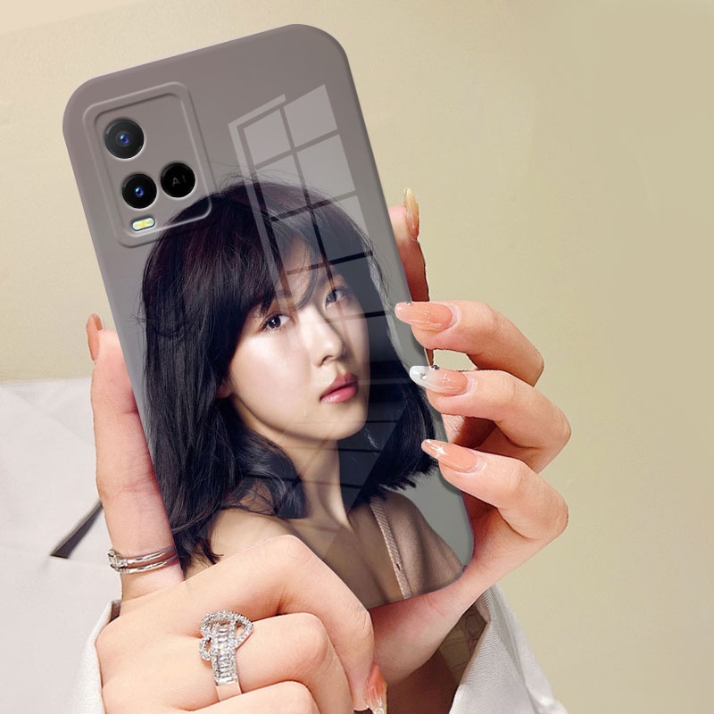 Ha Ji Won CASE Untuk vivo y21 CUSTOM REQUEST FOTO FULLPRINT FILM KILAU PREMIUM HARDCASE PROCAMERA CE