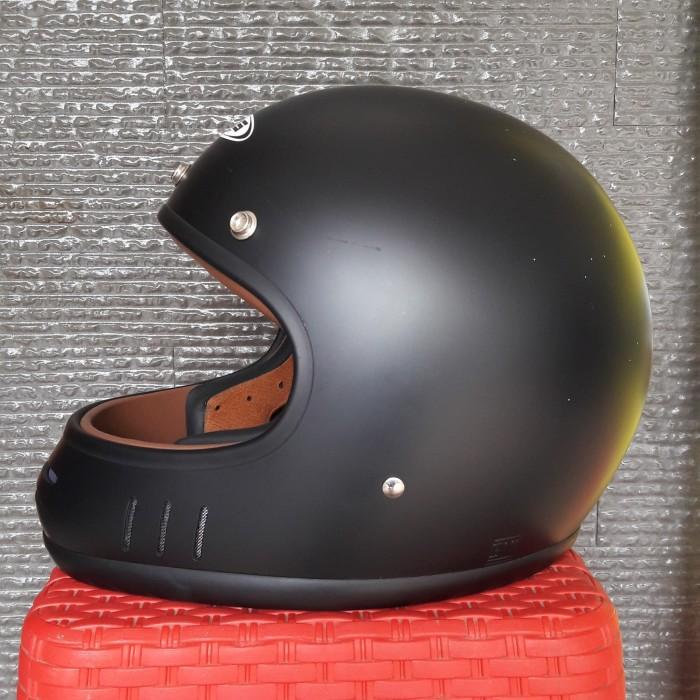 Kaca Visor Dan Helm Zeus Zs-816C 816 816E Cafe Racer Black Doff