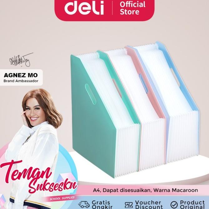 

\\\\\] Deli Standing File A4 100% bahan impor EB41102