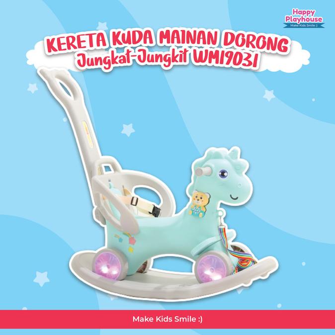 KERETA KUDA-MAINAN DORONG- KUDA KUDAAN ANAK - WM19031