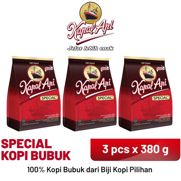 

KMHD5591 KAPAL API Special Merah 3 X 380 gr