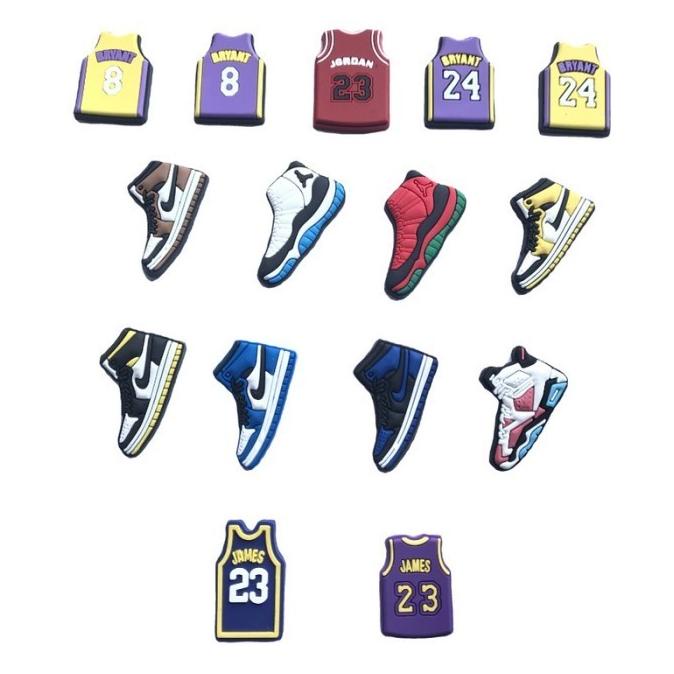 SEPATU BASKET HIASAN SENDAL CHARMS PENGAIT172 - PIN SANDAL CROCS JIBBITZ