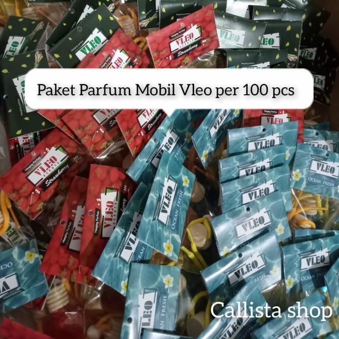 paket bazar parfum mobil vleo scent per 100 pcs