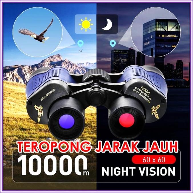 Teropong Jarak Jauh Binocular Outdoor 60X60 Night Vision