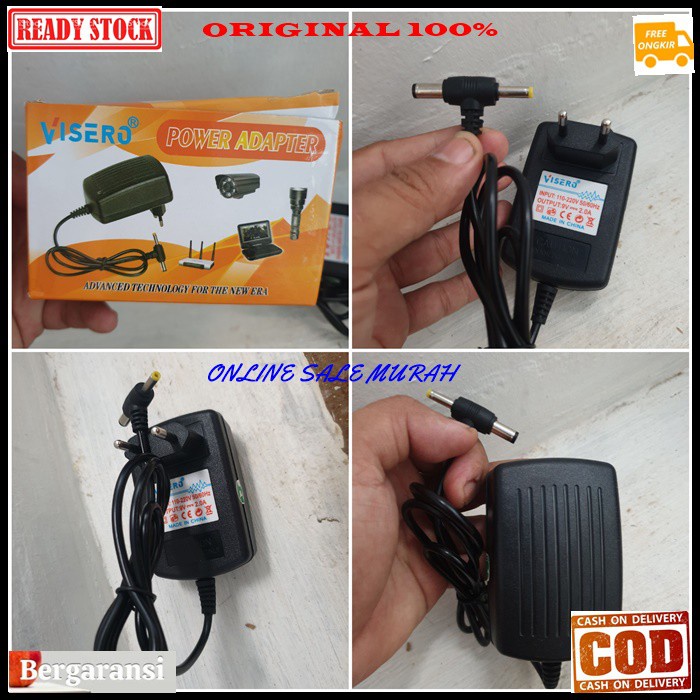 G414 Adaptor Tv Portable Ac Dc Cas Charger Power Adapter 9V 2A 2In1 2 In 1 Universal Multi