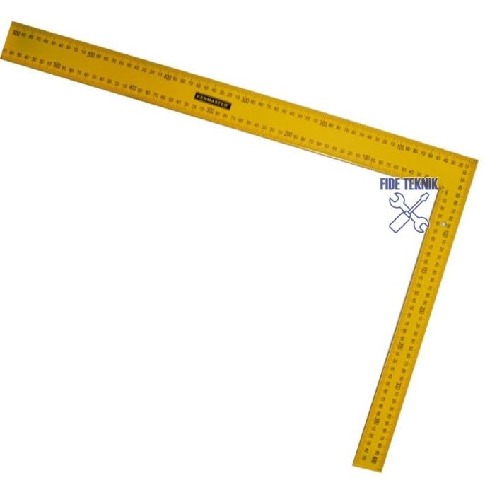 

(:(:(:(] Kenmaster Penggaris Siku Baja 40 x 60 Cm - Penggaris Siku Tukang