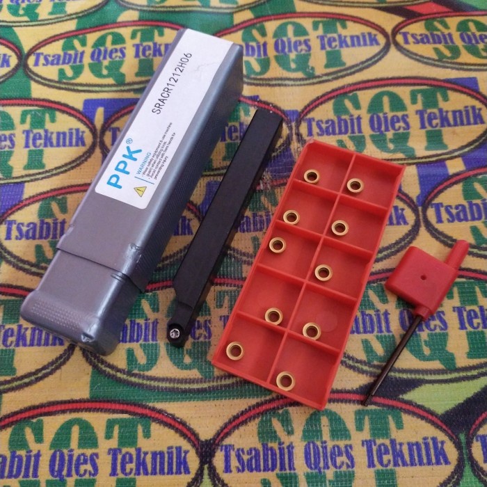 Ready Holder Bubut Radius R0,3/6Mm Stang Pahat Bubut Radius 12X12 Set Insert