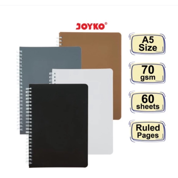 

RPCB5899 Notebook Diary Agenda Buku Catatan Bergaris Joyko NB-690 / ABU SERIES