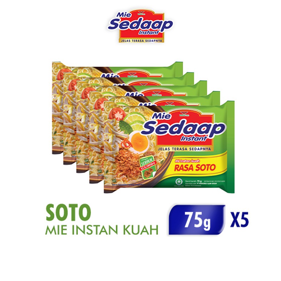 

WNRL8499 Mie Sedaap SOTO 75 gr x5