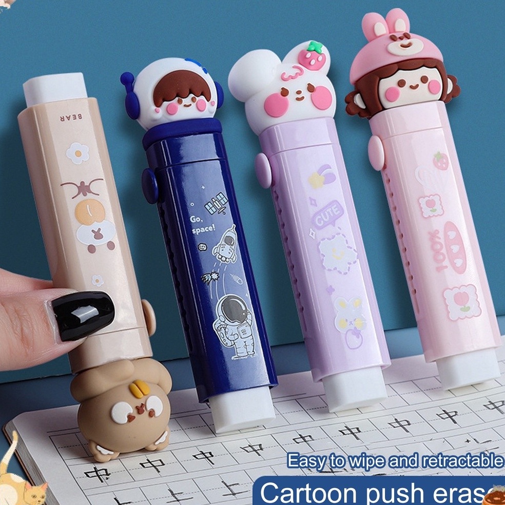 

MQMN9332 Push Eraser/Sliding Eraser / Penghapus Mekanik / Hapusan Mekanik Warna Lucu Tidak Meninggalkan Serpihan