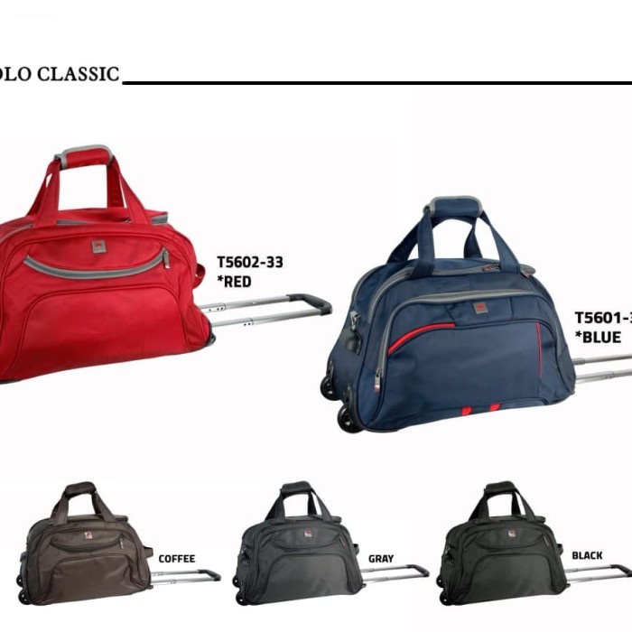 Terlaris Tas Trolly Pakaian Travel Bag Trolley Polo Classic