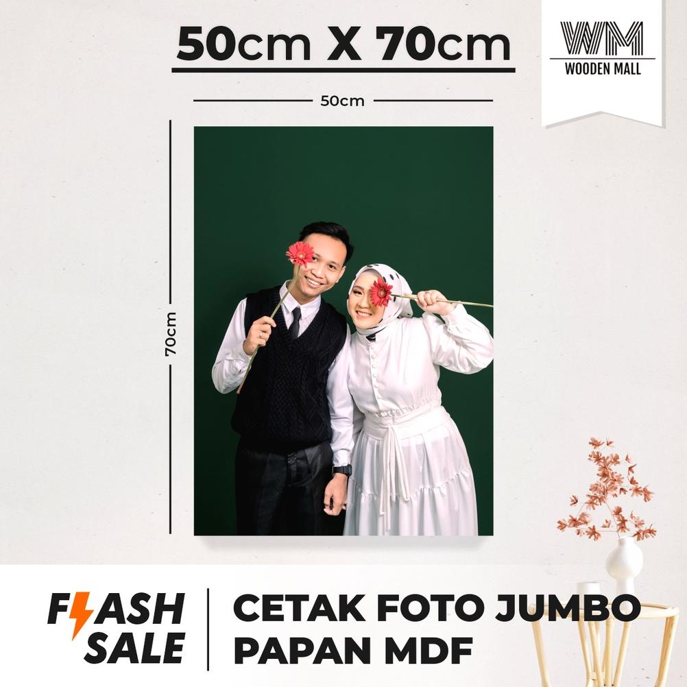 CETAK FOTO PREWEDDING 20R JUMBO 50X70CM BINGKAI MDF (PREWED/WALLDECOR/HIASAN DINDING/FOTO AESTHETIC/