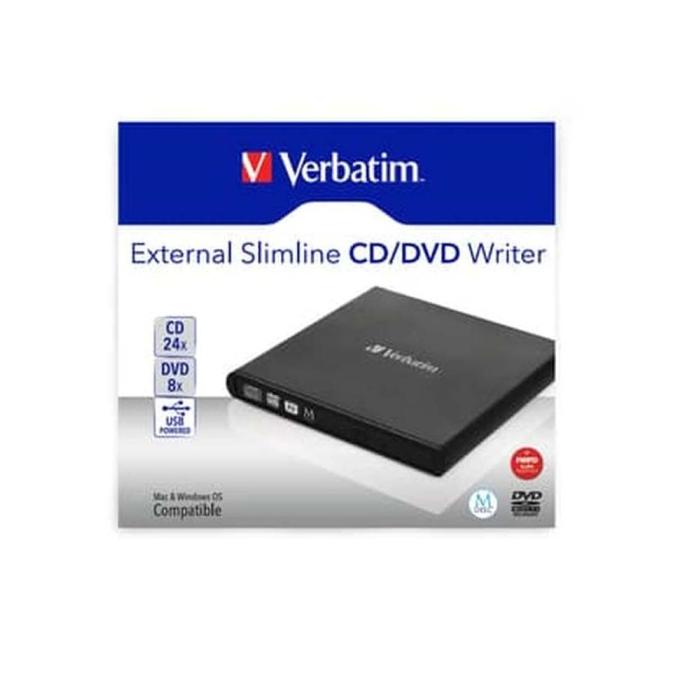 Verbatim External Slimline CD/DVD Writer 98938