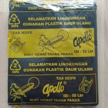 

\\\\\] Kresek Hitam Ukuran Kecil Merk Apollo 0.15 isi 50lbr