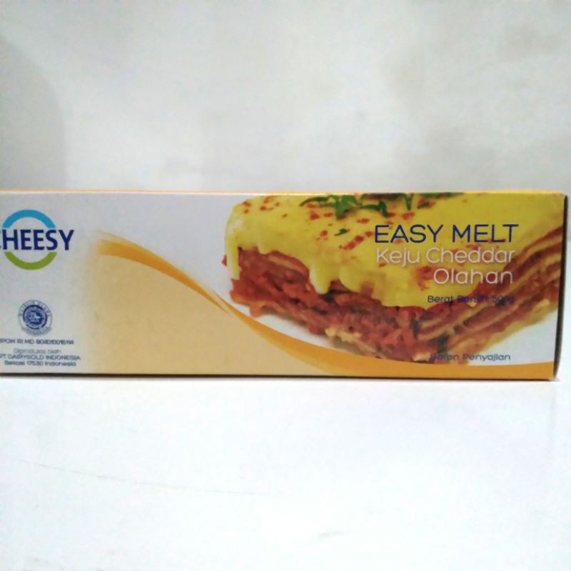 

Cheesy Easy Melt Cheddar Cheese 500Gr / Keju