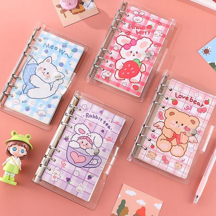 

Dikirim secepatnya 【Puluz】Merah Muda Jurnal Perjalanan Kit Kartun Buku Catatan Isi Ulang Loose-Leaf Wisatawan Buku Catatan Harian untuk Anak Perempuan Anak-anak Hadiah/Daily Planner