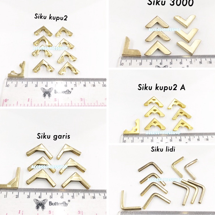 

Gebyar promo Siku sudut buku/siku yasin warna gold (-+144pcs)