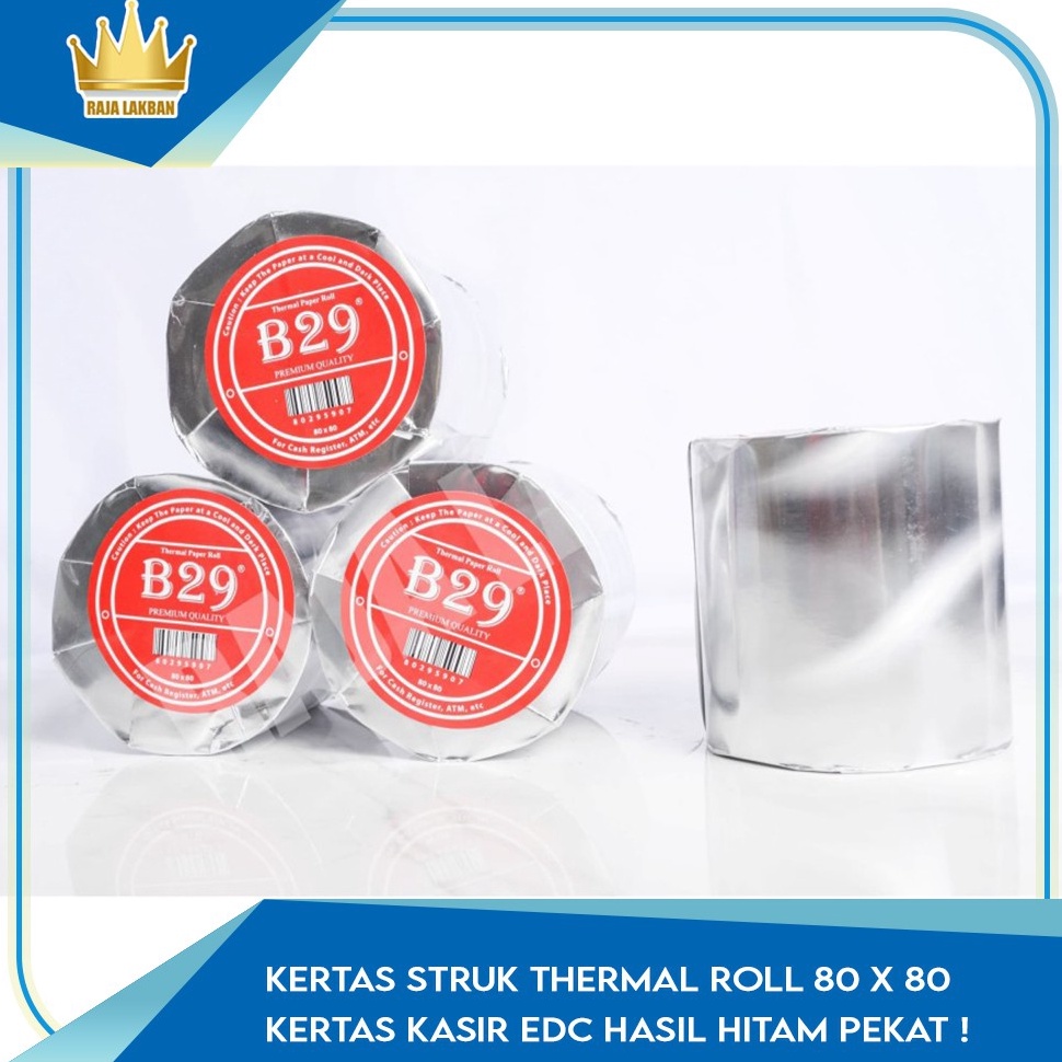 

ZYQK5228 Kertas Thermal 80x80 Standard Bank2 Indonesia - 1 Roll