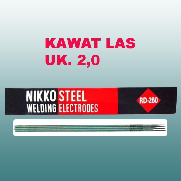 Chekout.. Kawat Las NIKKO STEEL RD260 ( 2mm X 300mm ) PER 1KG/NIKKO KAWAT LAS RD-260 2.6MM/ 1/20KG 3