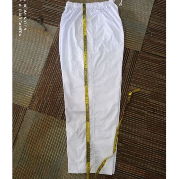 [P㊖13 E> Celana ihrom  Celana Haji Celana Panjang Putih Polos Celana Putih Katun Sirwal Putih Polos 