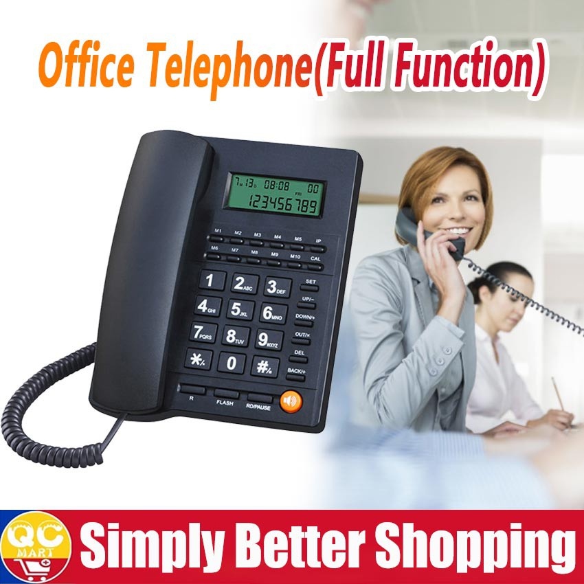 LCD desktop yang terpasang di dinding ID pemanggil telepon rumah/telepon rumah/telepon kantor