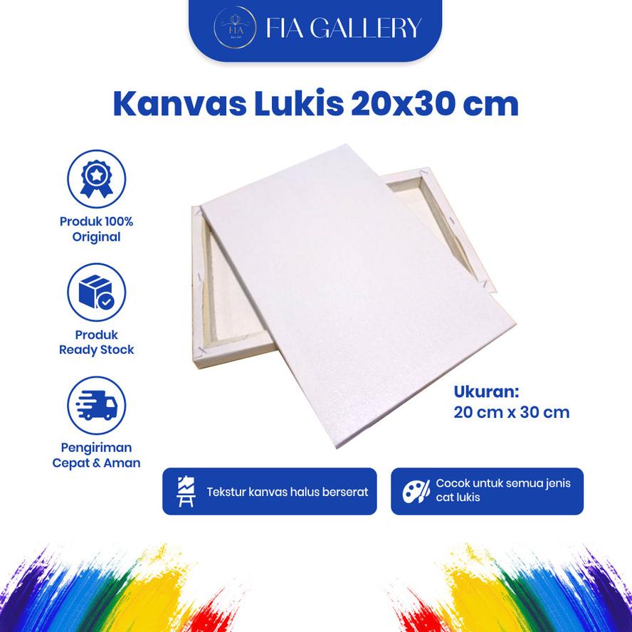 

Kanvas Lukis Ukuran 20 x 30 Bingkai Peralatan Alat Melukis Lengkap Anak Kuas Palet Paint Painting Brush Canvas Art Acrylic Akrilik Putih