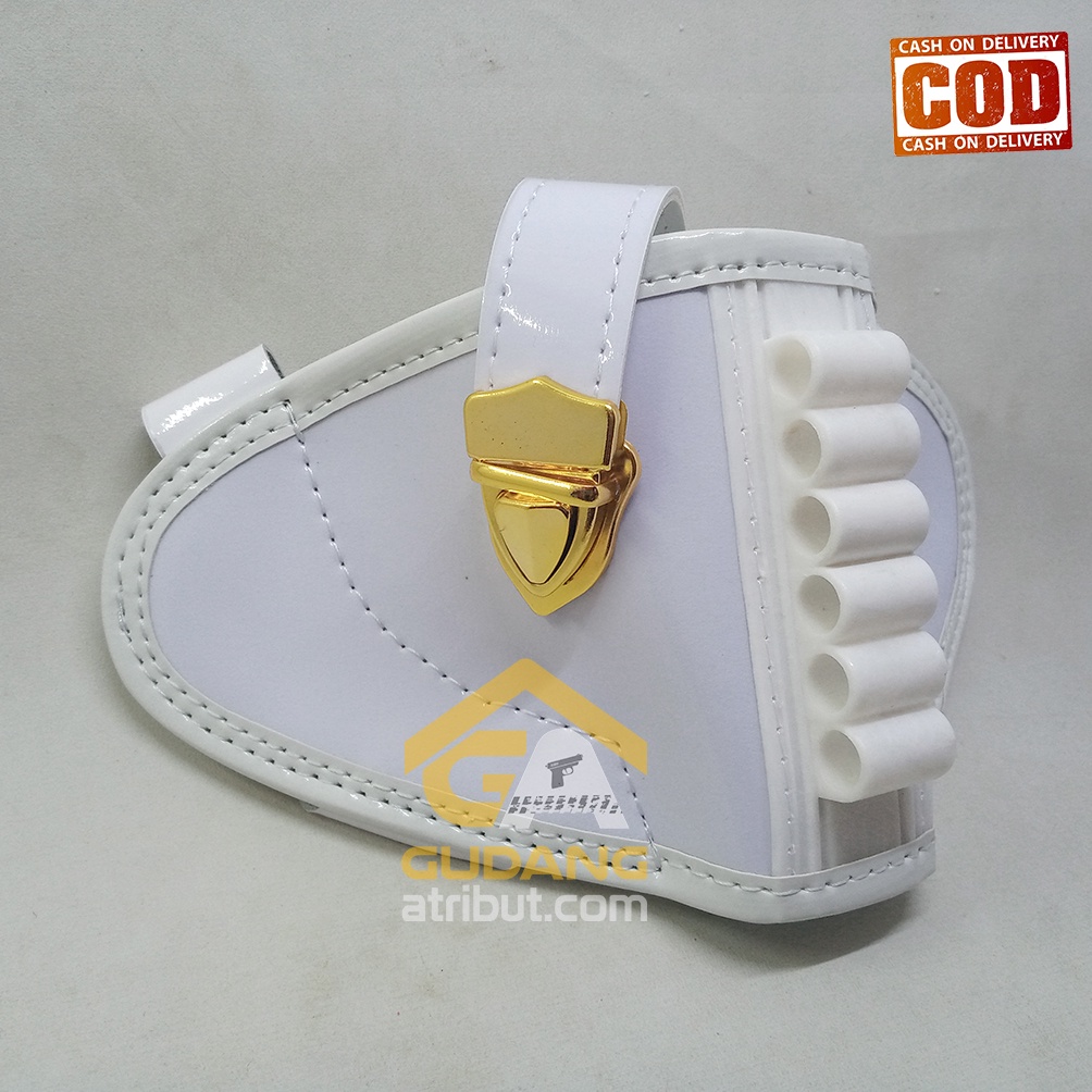 Sarung Pistol Putih / Sarung Pistol Putih Provos / Sarung Pistol Revolver / Sarung pistol putih terb