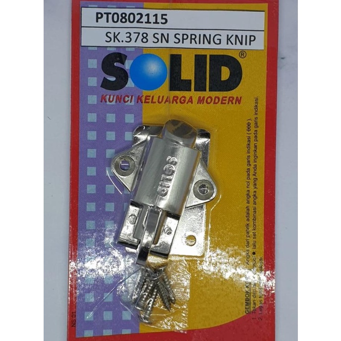 =====] SOLID GRENDEL JENDELA KODOK (SK.378 SN SPRING KNIP)
