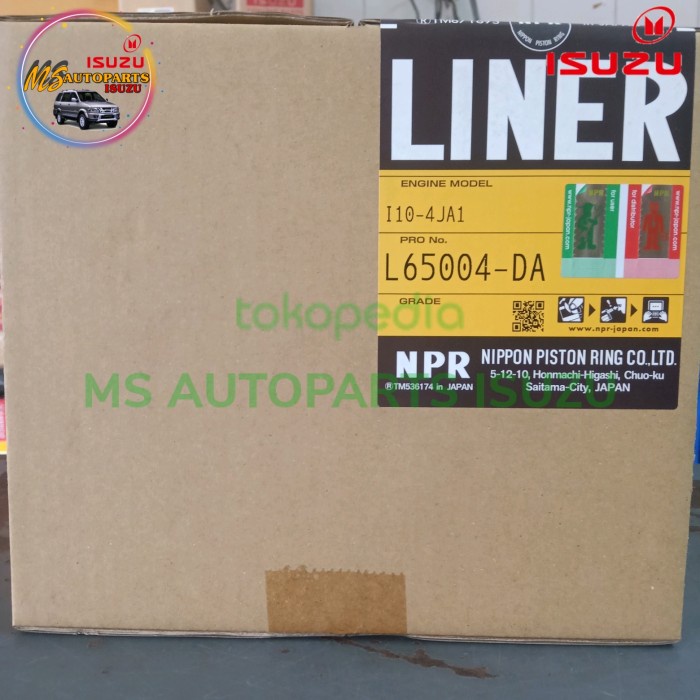 LINER BORING ISUZU PANTHER 2.5 & TRAGA NPR JEPANG