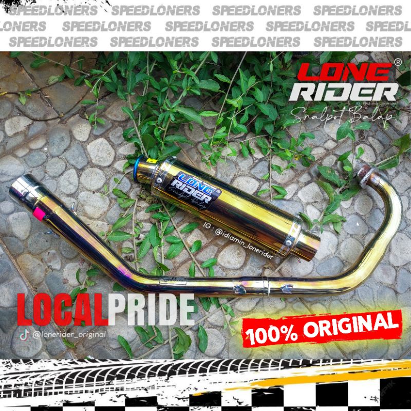 Knalpot LR Lone Rider Original FU - Super SRR Gold - SATRIA F 150