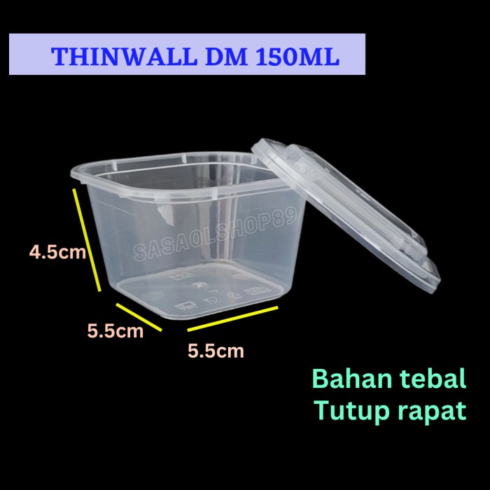 Thinwall 150ml Thinwall kotak cup puding -2403