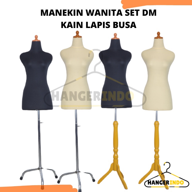 siap kirim.. Manekin Lapis Busa Body Cewek Set Tiang | DM Lapis Kain