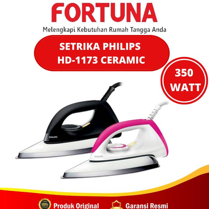 ,,,,,,,] Setrika Philips HD-1173 Ceramic / Setrika Laundry Murah