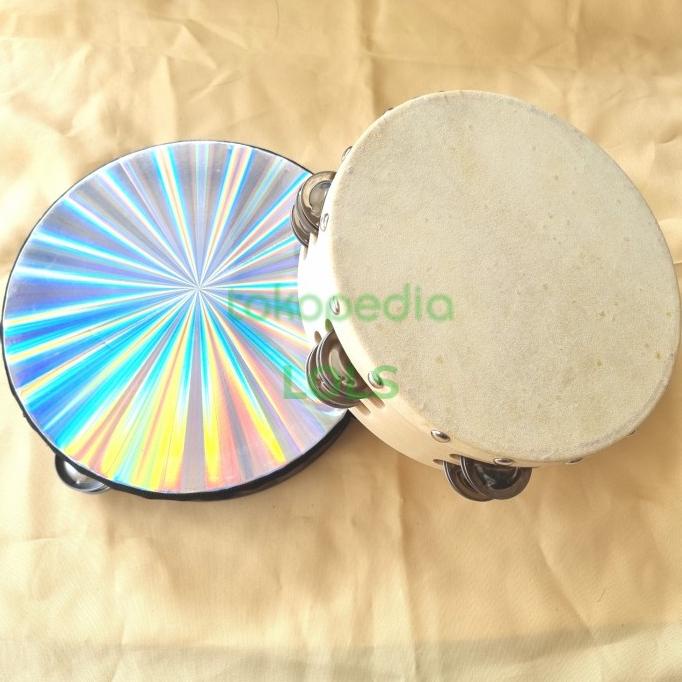 Tamborin Kulit Hologram