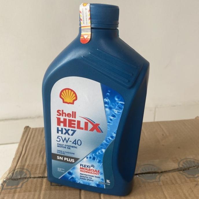 ] 17 /BTL SHELL HX7 1L HELIX OIL OLI 5W 40 SN PLUS DIESEL FULLY SYNTHETI