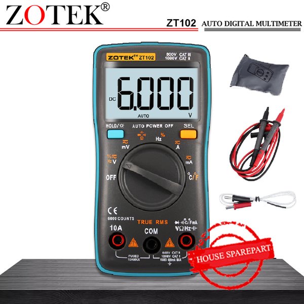 AVOMETER DIGITAL ZOTEK ZT102 MULTITESTER DIGITAL ZT102 ORIGINAL
