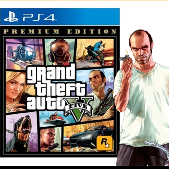 Kaset Ps4 Gta 5 Premium Edition/ Ps4 Gta 5/ Cd Game Ps4 Gta 5 Premium