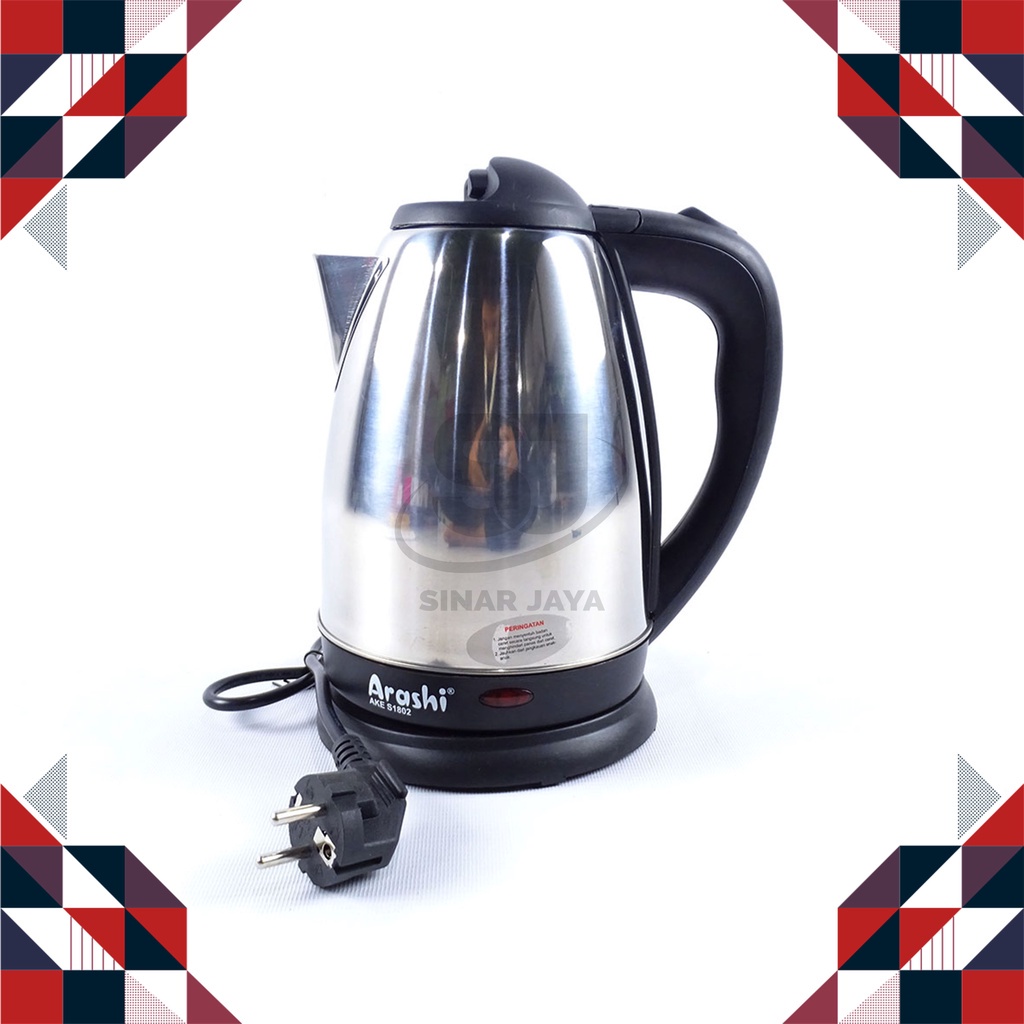 Teko Listrik/Teko Pemanas Air/Teko Elc Ake S1802 Arashi