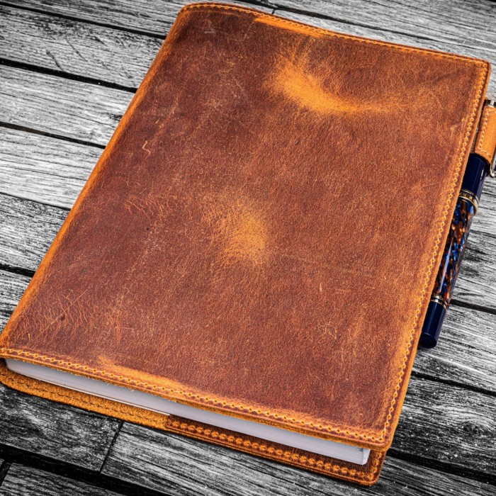 

Terlaris Galen Leather Leather Slim A5 Notebook Planner Cover