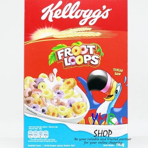 

Kelloggs Kellogs Froot Loops 160Gr Sereal Cereal Buah Gandum Import