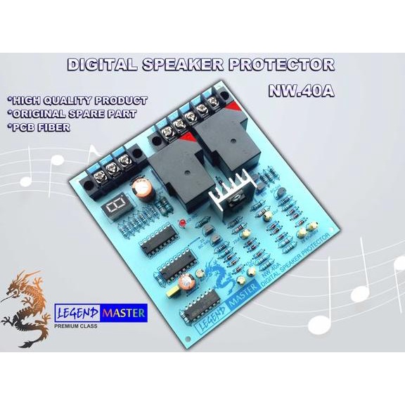 FREE ONGKIR nw.40A digital speaker protector pcb fiber, ori sparepart