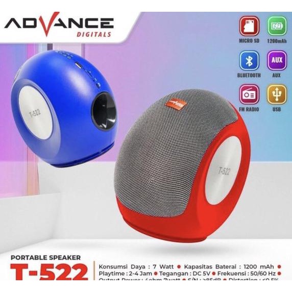BARU Speaker Bluetooth Advance T 522