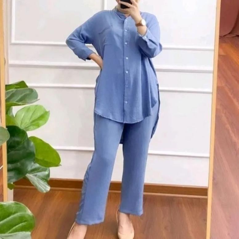 Setelan Set Disckont Terbaru Setelan Andin, Pajamas Lengan Panjang, Pajamas Polos, Setelan Celana Le