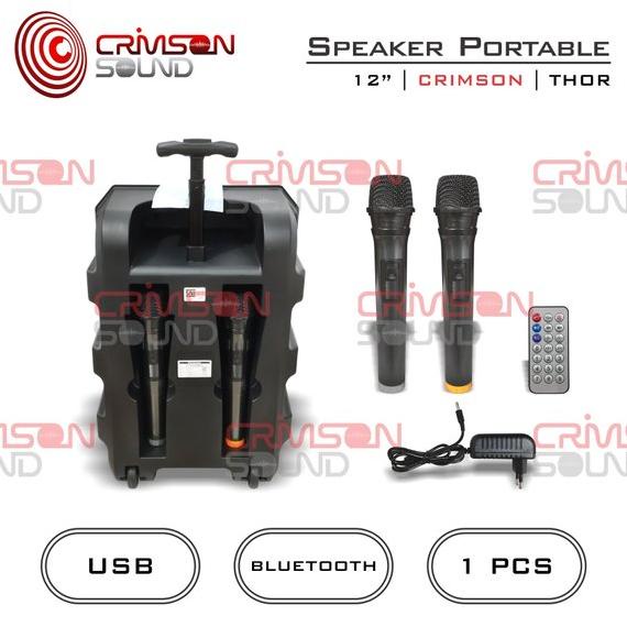 Speaker Meeting 12 Inch Portable CRIMSON - THOR