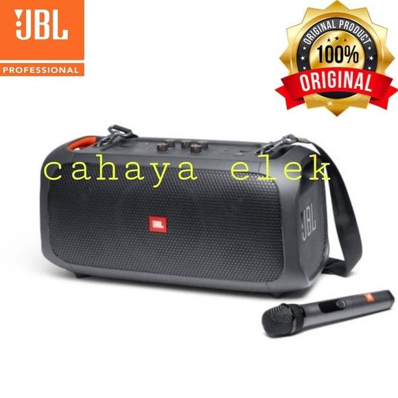 Speaker portabel wireless JBL partybox on the go a portabel karaoke original