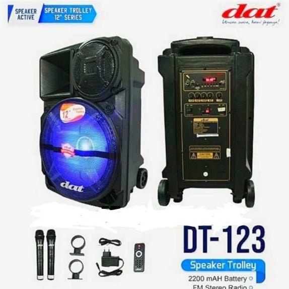 FREE ONGKIR Speaker portabel bluetooth DAT dt123 dt 123